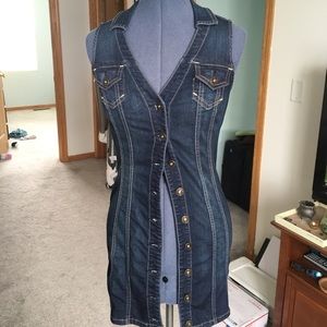 guess denim dress